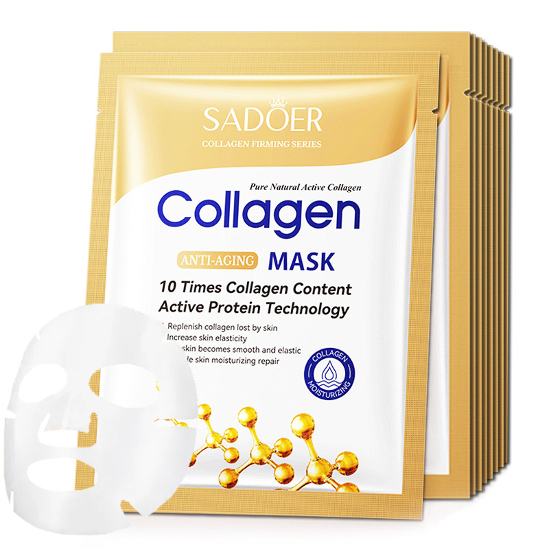 Sheet Mask Collagen - 10 adet Kırışıklık Karşıtı Kollajen Yüz