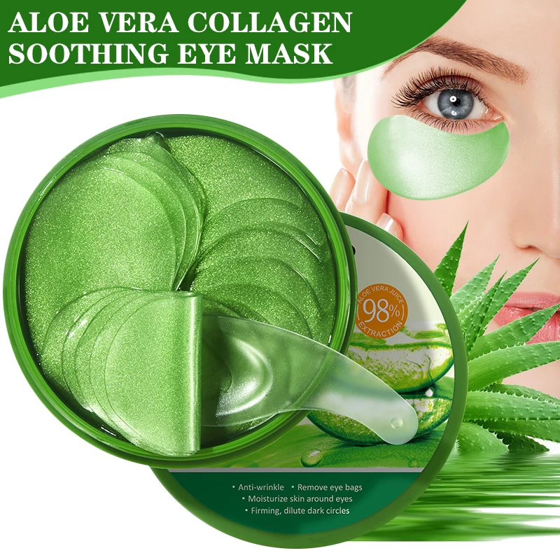 Sheet Mask Collagen - 60 adet Aloe Vera Kollajen Göz