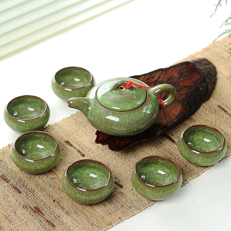 Korean Tea Set - 7 adet Seramik çay seti Buz