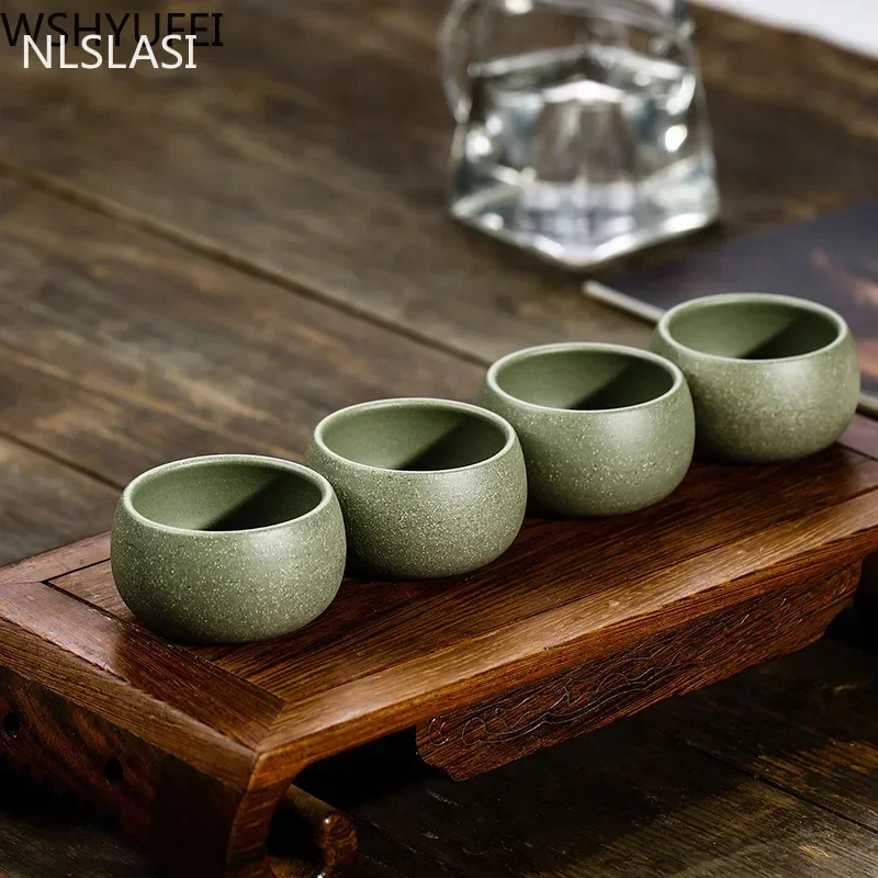 Korean Tea Set - 2 adet/takım Yixing Butik Mor Kil