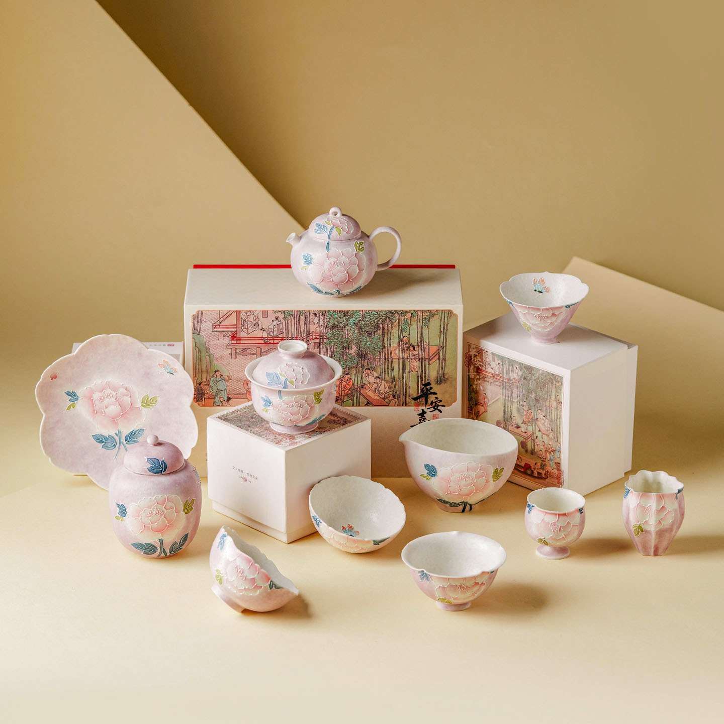 El Boyaması Vintage Şakayık Ke - Korean Tea Set incelemesi ve fiyatı