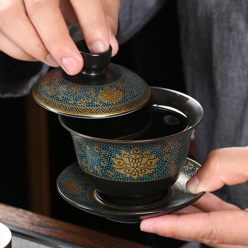Çin çay seti klasik Gaiwan çay - Korean Tea Set incelemesi ve fiyatı