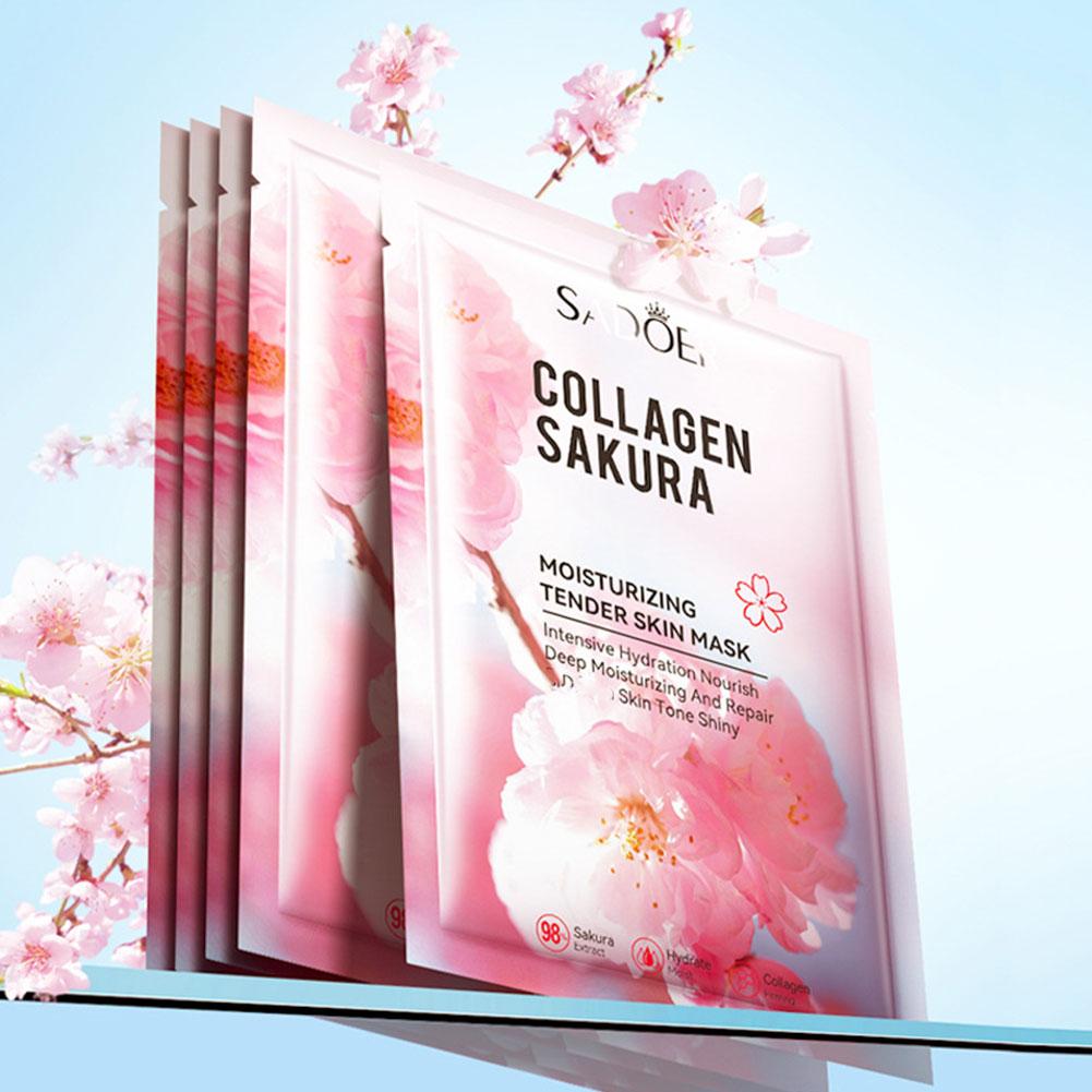 5 Adet Kolajen Sakura Yüz Mask - Sheet Mask Collagen incelemesi ve fiyatı