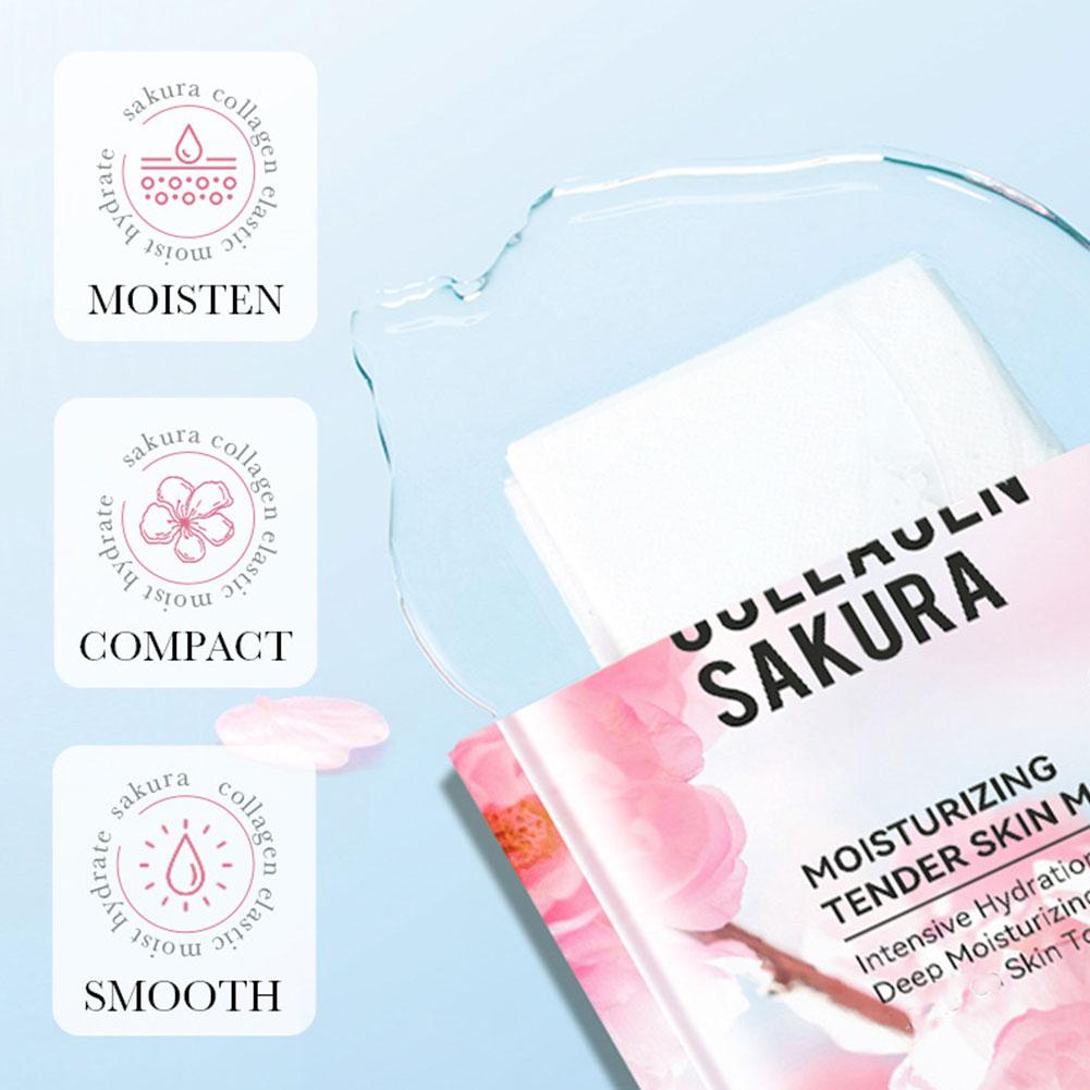 5 Adet Kolajen Sakura Yüz Mask - Sheet Mask Collagen incelemesi ve fiyatı