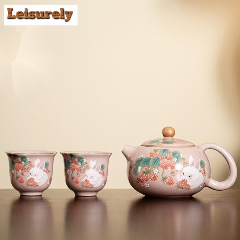 Antik pembe Ru fırın çay finca - Korean Tea Set incelemesi ve fiyatı