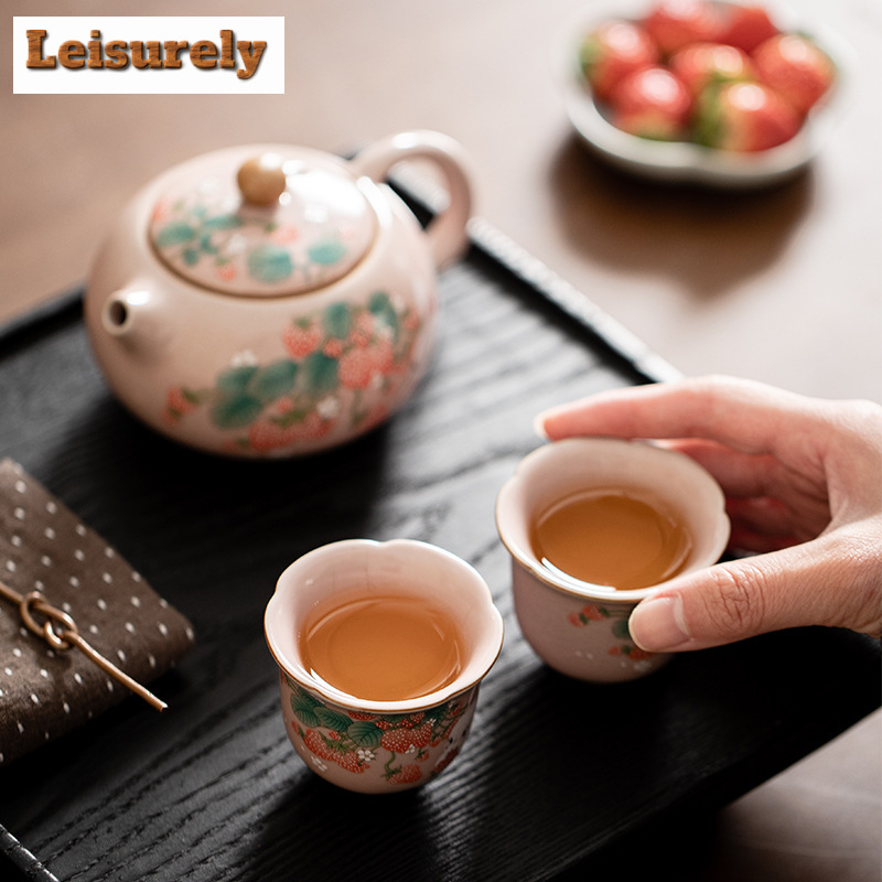 Antik pembe Ru fırın çay finca - Korean Tea Set incelemesi ve fiyatı