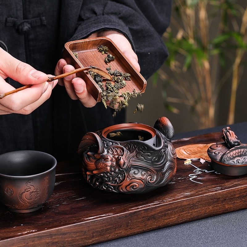 Çin mor çömlek el yapımı kazık - Korean Tea Set incelemesi ve fiyatı