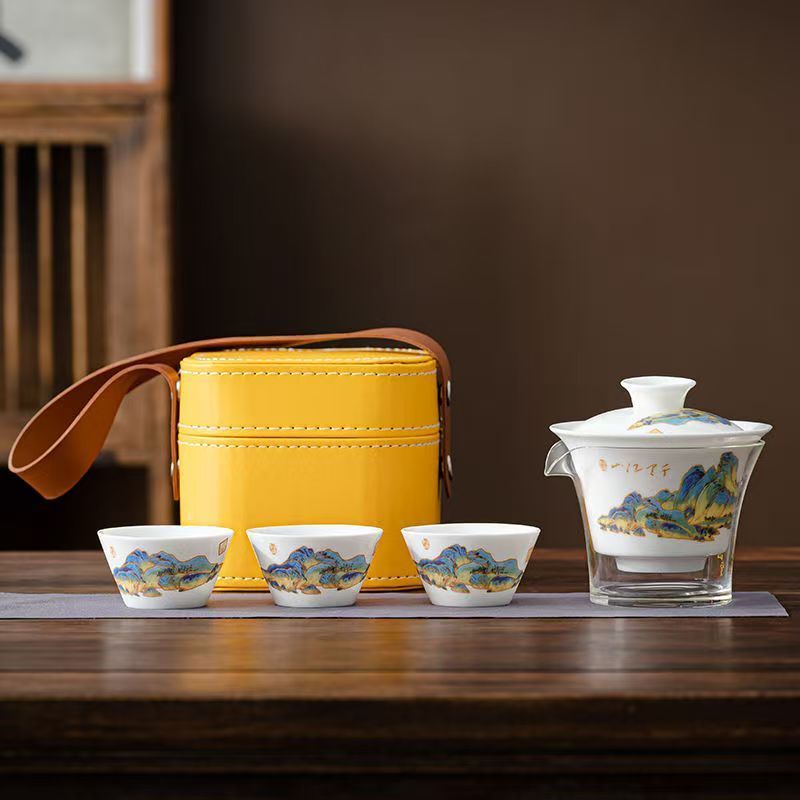 Seyahat Yeşim Beyaz Porselen Ç - Korean Tea Set incelemesi ve fiyatı