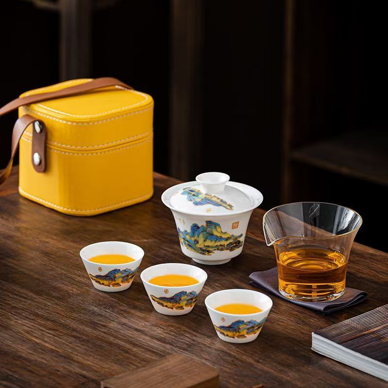 Seyahat Yeşim Beyaz Porselen Ç - Korean Tea Set incelemesi ve fiyatı