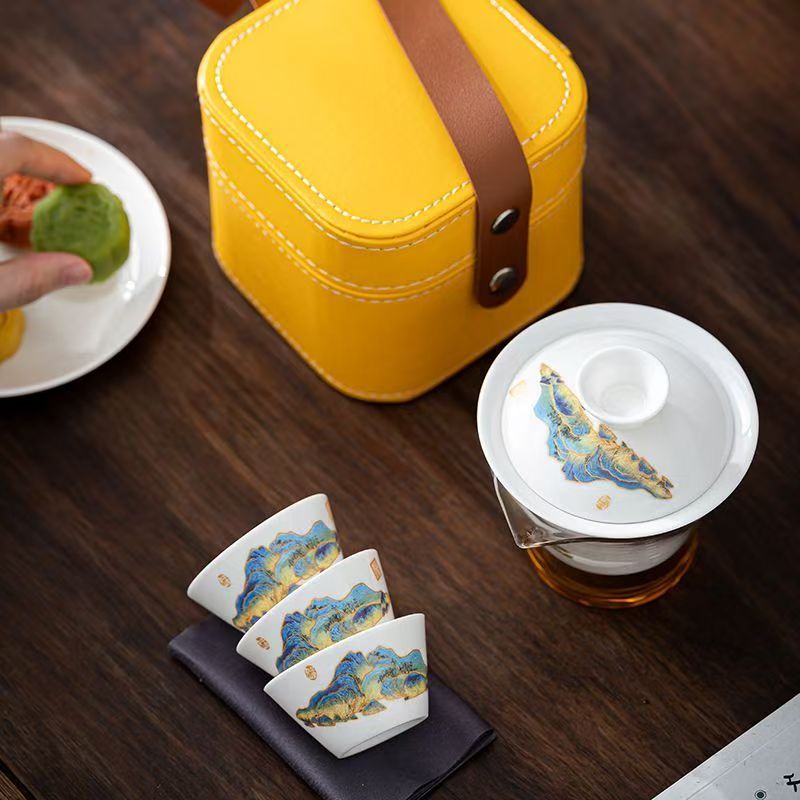 Seyahat Yeşim Beyaz Porselen Ç - Korean Tea Set incelemesi ve fiyatı